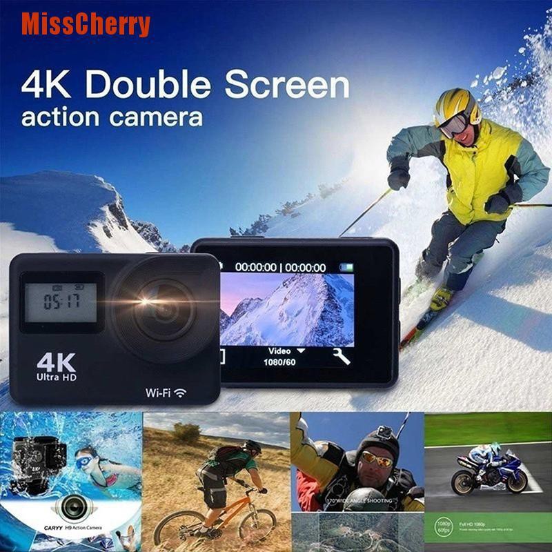 Camera Hành Trình Chống Nước Màn Hình Kép 4k 1080p Hd 2 ''