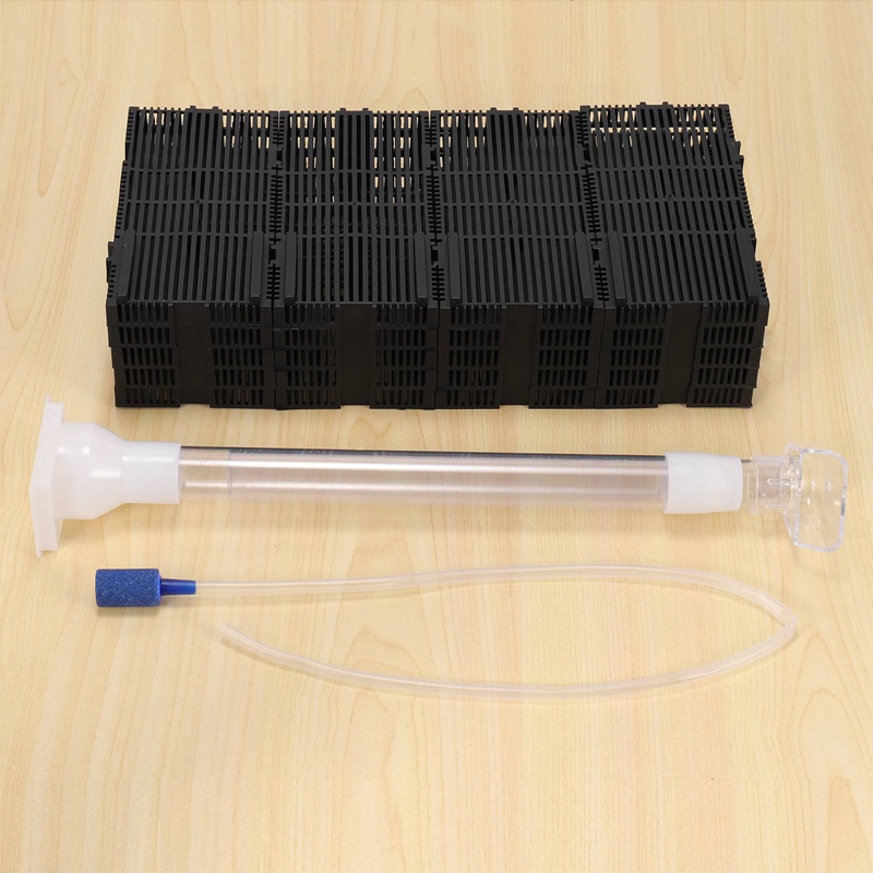 Set 20 Bộ Lọc Bể Cá Bằng Nhựa Màu Đen + Ống Dẫn Khí + Ống Dẫn