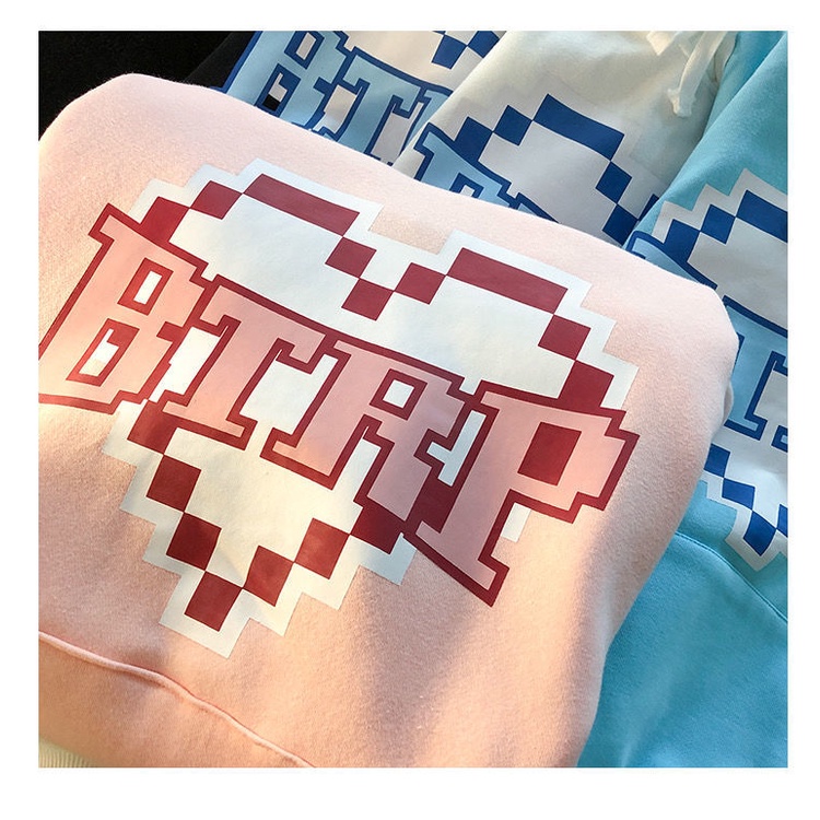 Áo hoodie tay dài phong cách Hàn Quốc thời trang 4 màu tùy chọn size M-2XL