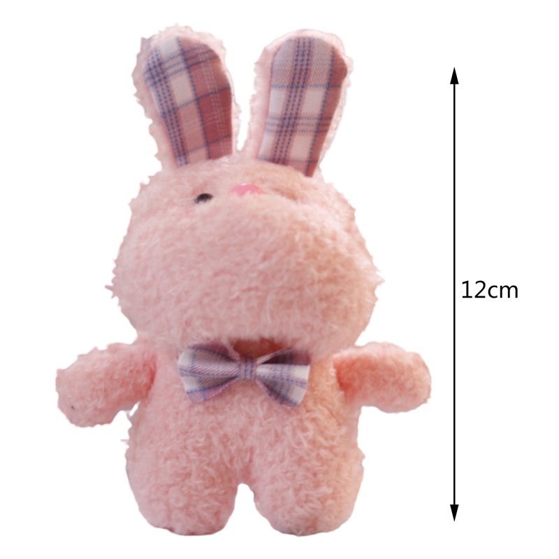 Móc khóa hình gấu/ thỏ nhồi bông dễ thương dành cho bé gái