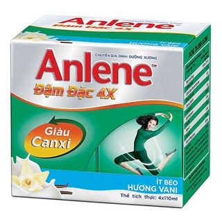 Lốc Sữa bột pha sẵn Anlene Concentrate Multi vani hộp 125ml