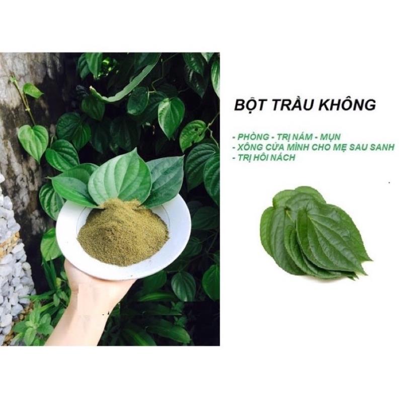 Bột Lá Trầu Không xông hơ - làm hồng - se khít vùng kín sau sinh dạng túi lọc