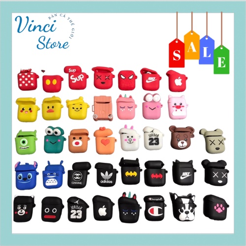 Case Airpods 2 ốp xinh dành cho tai nghe không dây