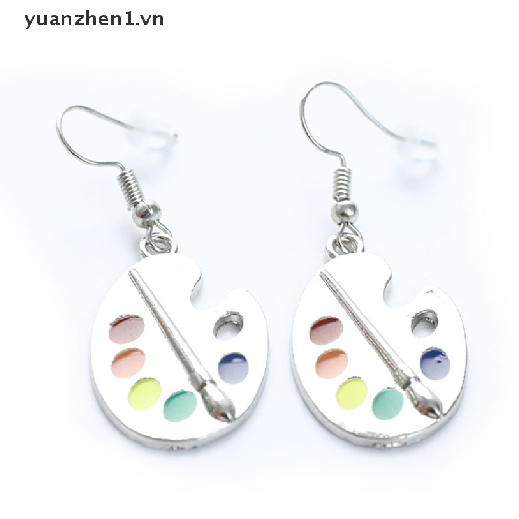Khuyên tai mặt dây hình bảng màu thích hợp làm quà tặng cho nữ