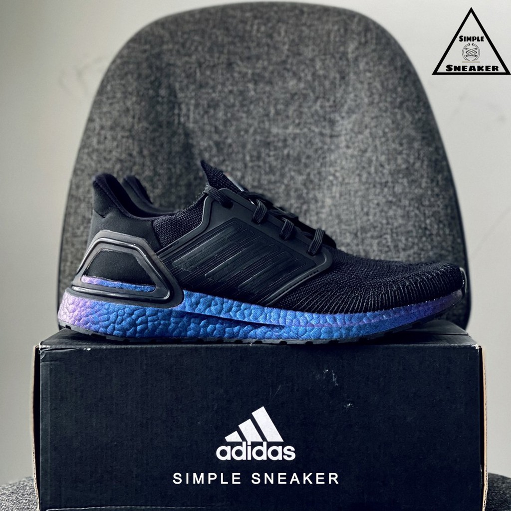 Giày Adidas Ultraboost 20 Chính Hãng💙FREESHIP💙Adidas Ultra Boost 20 Black Galaxy ISS- Giày Chạy Bộ Nam Nữ-Simple Sneaker