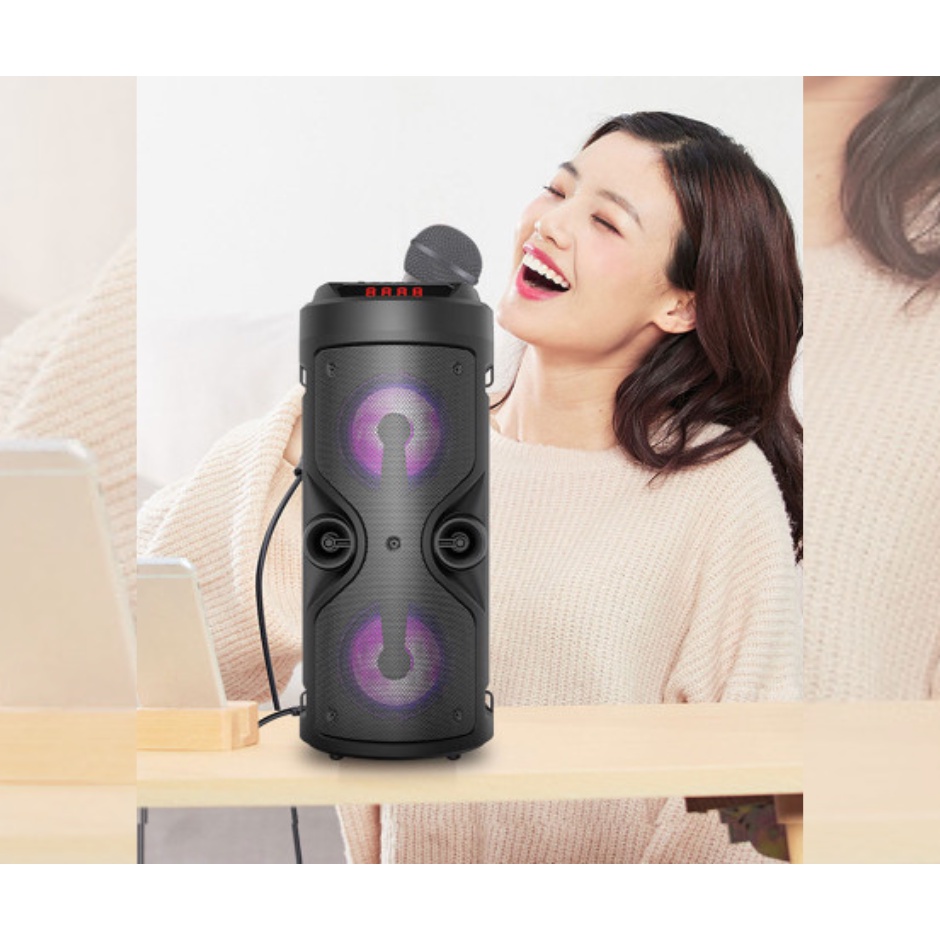 Loa Bluetooh Karaoke âm thanh cực lớn, chuyên dụng cho phòng nhảy,âm thanh sắc nét, đèn Led đẹp mắt