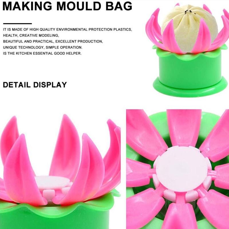 Khuôn Làm Bánh Bao Baozi Bằng Nhựa Nhanh Chóng DIY Dành Cho Nhà Bếp