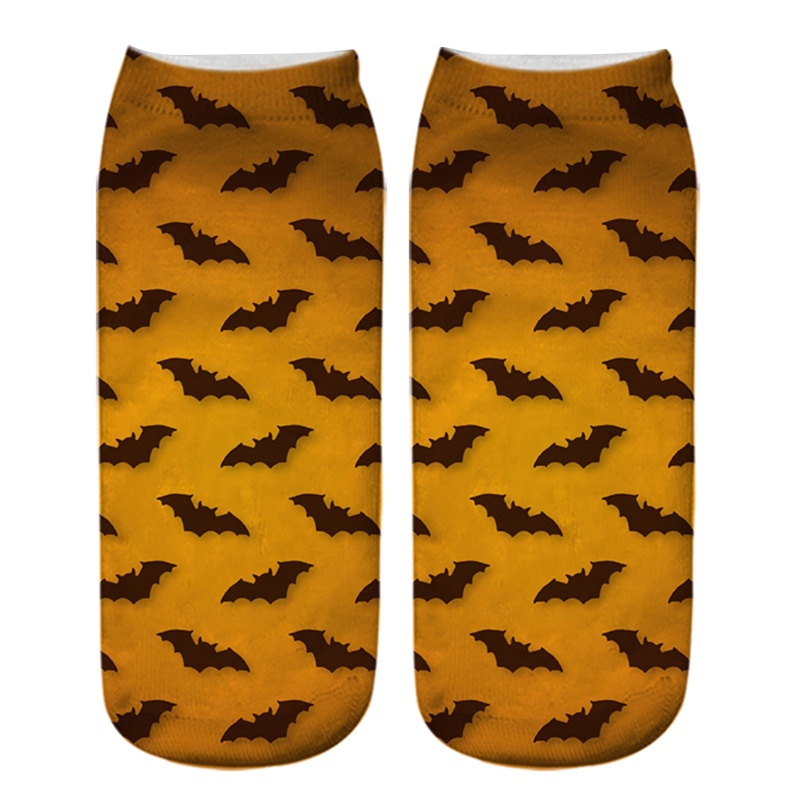 Vớ Dài In Họa Tiết Bí Ngô Halloween 3D Thời Trang Cho Nữ