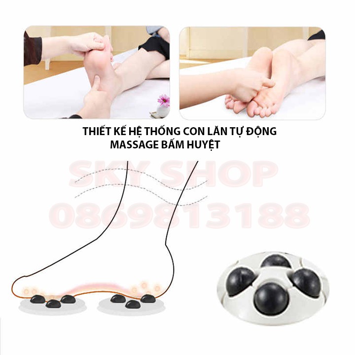 Bồn Massage chân Tự Động Làm Nóng Nước Có Remote, Bồn Ngâm Chân, Giúp Lưu Thông Khí Huyết, Obis BK, 12L BH 12 tháng