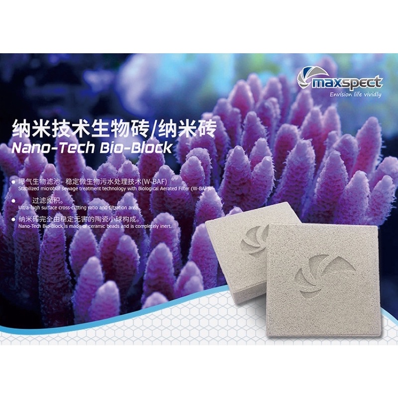 Vật liệu lọc sứ tàu hủ. Bể Cá Cảnh Biển Thủy Sinh, Sứ Lọc Cao Cấp Hồ Nước Mặn MAXSPECT ,YEE ,No1  BI