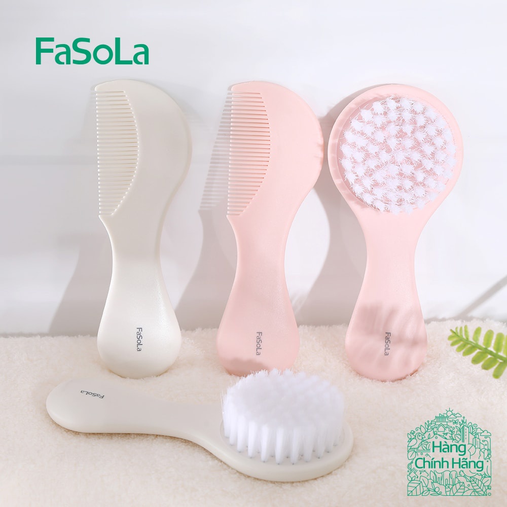 Bộ lược chải, massage đầu lông mềm, bảo vệ da đầu bé FASOLA FSLDZ-149, FSLDZ-292