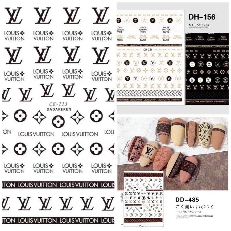 Sticker thương hieu Lv nhiều mẫu