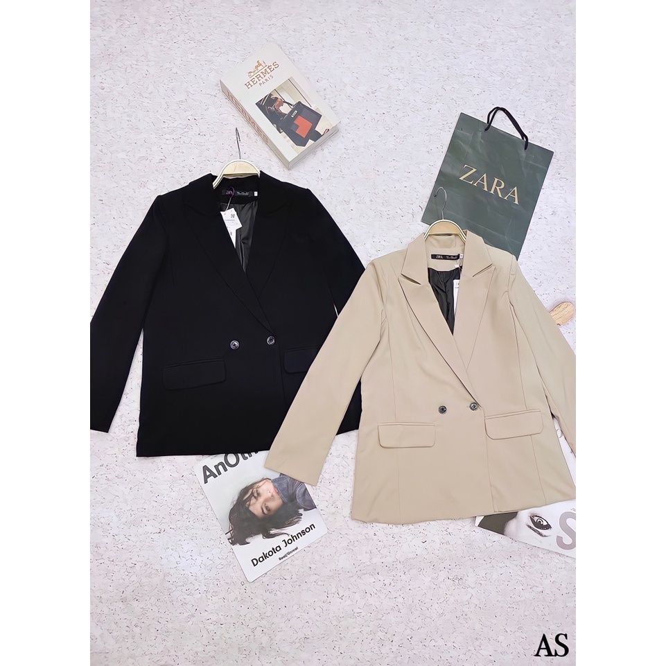 Áo blazer 2 lớp dáng suông xuất xịn