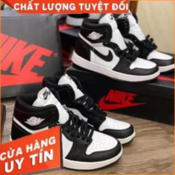 [ FREESHIP –BẢO HÀNH 12 THÁNG] GIÀY SNEAKER NAM NỮ JORDAN CAO CỔ ĐEN TRẮNG HOT TREND