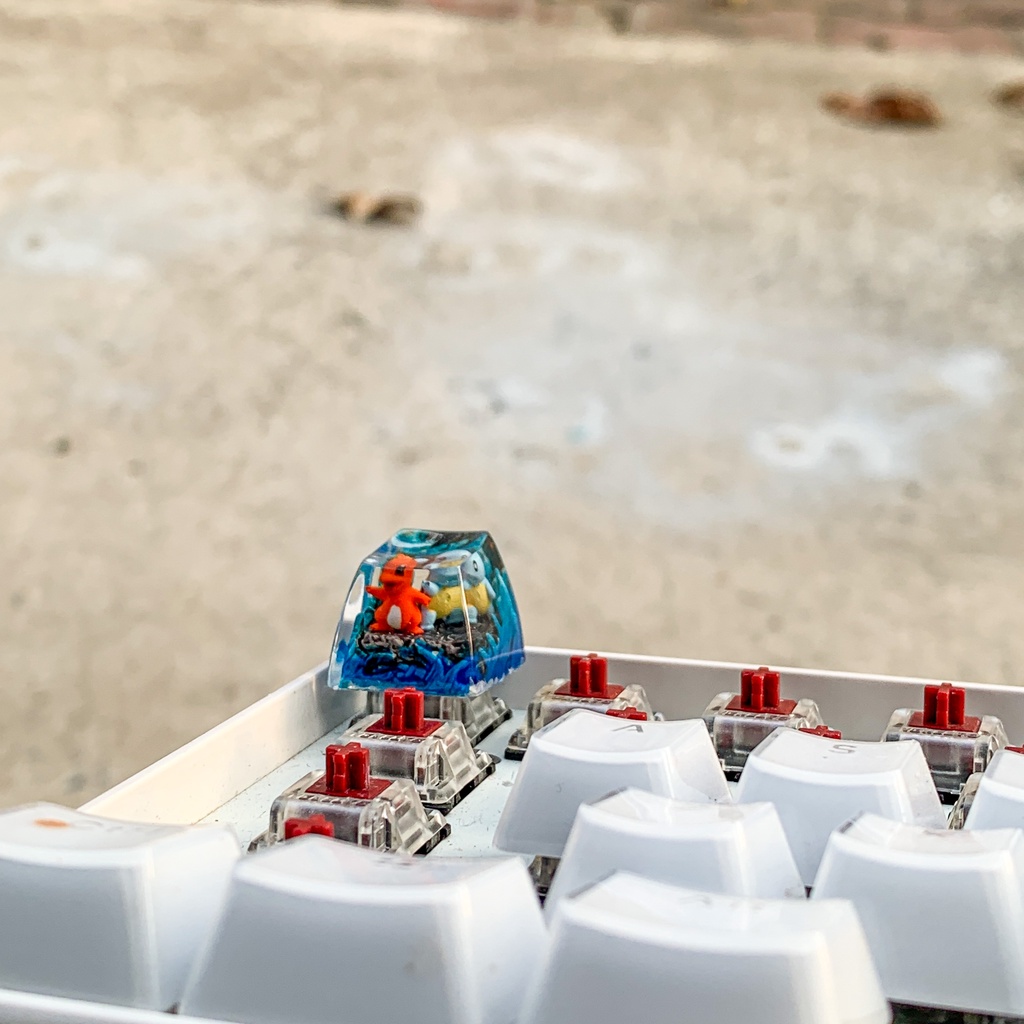 Nút bàn phím cơ máy tính - Artisan keycap - Pokemon Keycap - Charmander Keycap