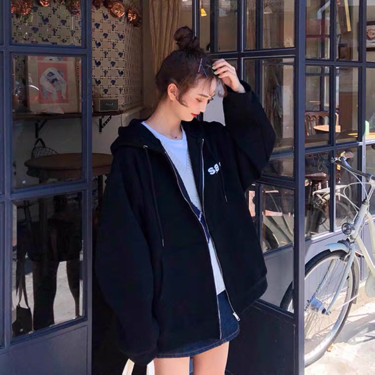 Áo khoác Hoodie Khóa Kéo in CEC nam nữ chất Nỉ ✿ Unisex thời trang form rộng đẹp mã KNN41 - 1992 clothing