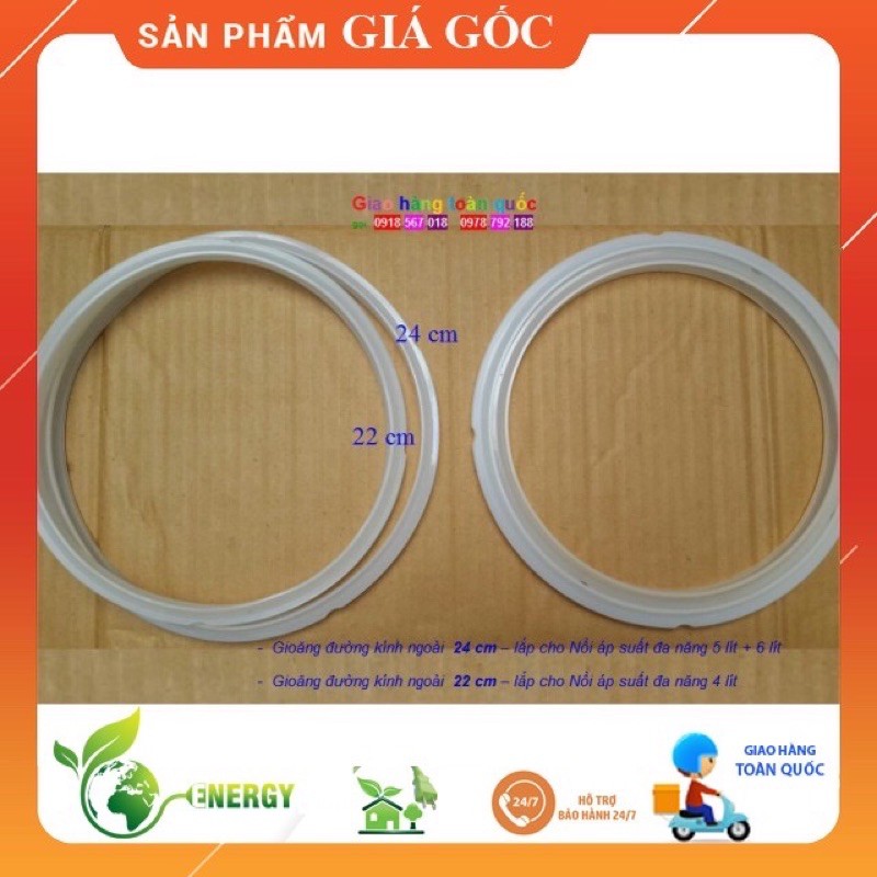 Ron  nồi áp suất điện 4L 5L 6L - Gioăng nồi áp suất 22cm - 24cm
