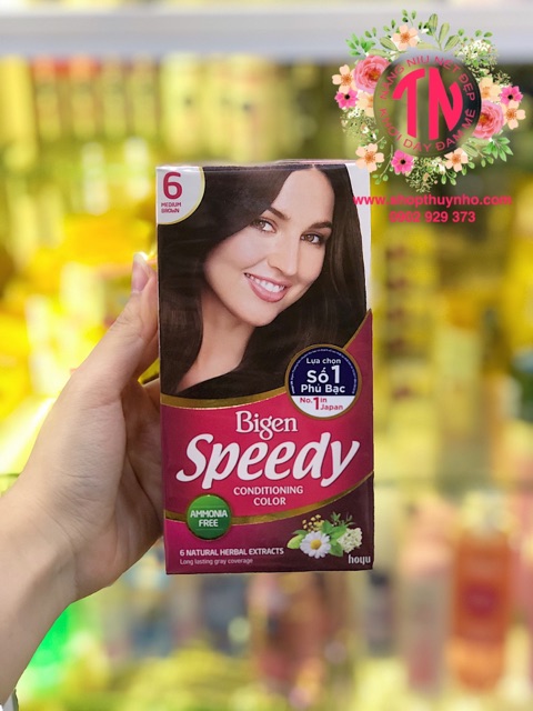 Thuốc Nhuộm Tóc Bigen Ăn Bạc Speedy Conditioning Color