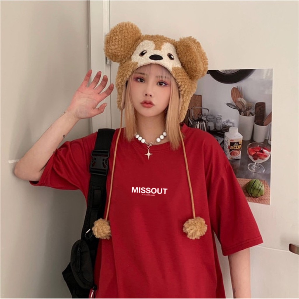 Áo thun tay lỡ 💸 MISSOUT 💸 phông Unisex nam nữ tee oversize form rộng pull Ulzzang Streetwear Hàn Quốc vải mềm | BigBuy360 - bigbuy360.vn