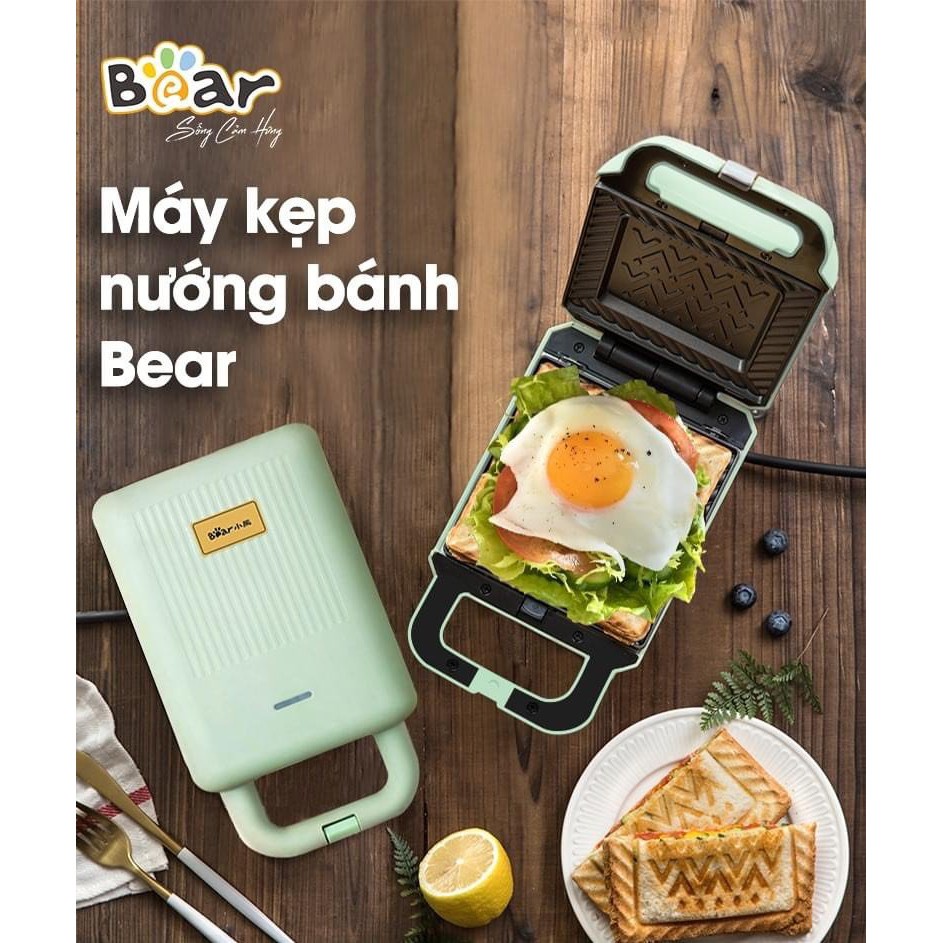 Máy Nướng Bánh Mì Kẹp Nướng Bánh Sandwich Làm Bánh Waffle, Rán Trứng Xúc Xích Bear DBC-P06N2