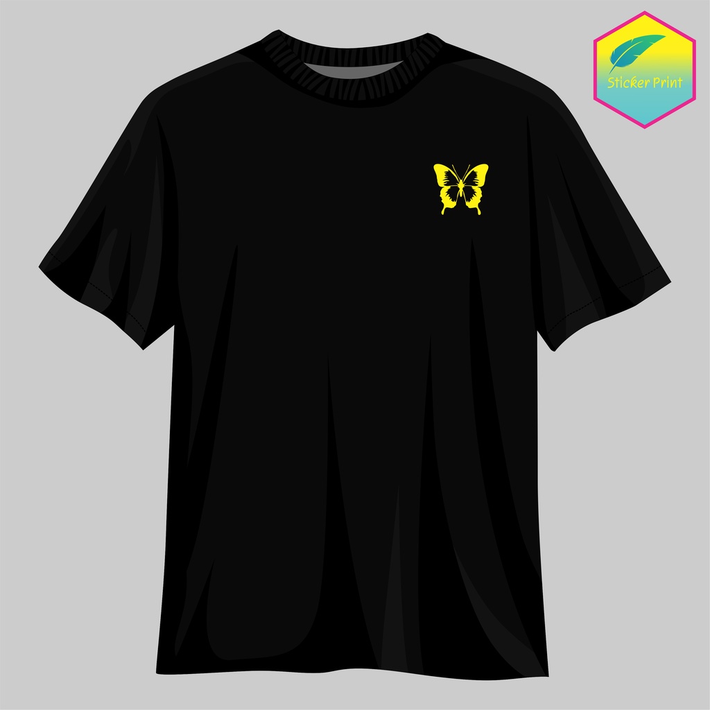 Hình in bướm đơn sắc nhiều mẫu,kích thước in ngực Post 2