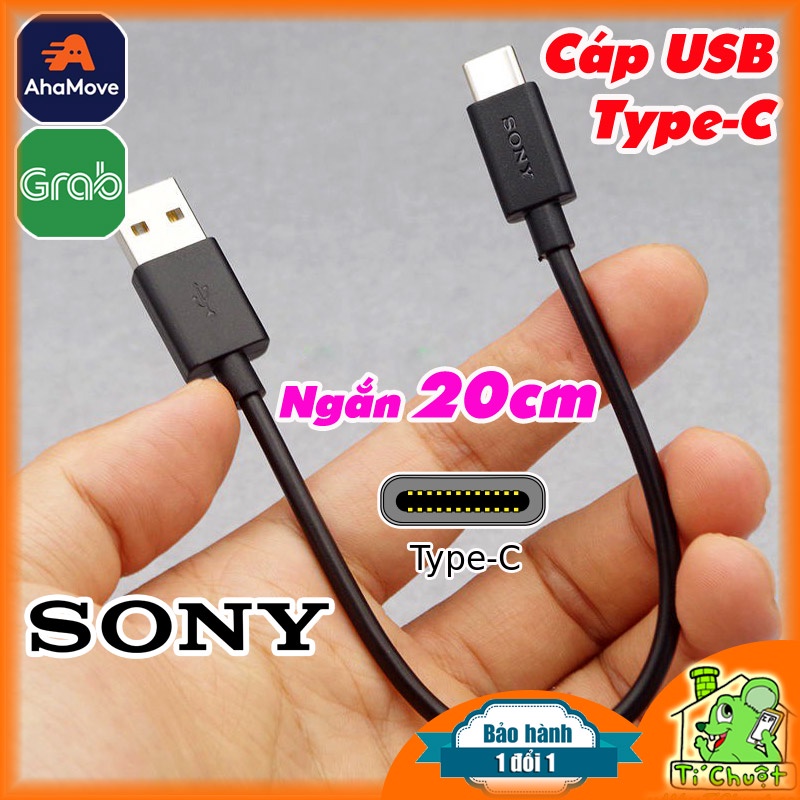 Cáp USB Type-C SONY Ngắn 20cm ZIN Sạc Nhanh