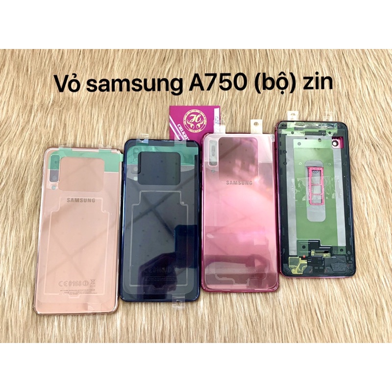 Vỏ samsung A750/A7 2018 bộ - zin