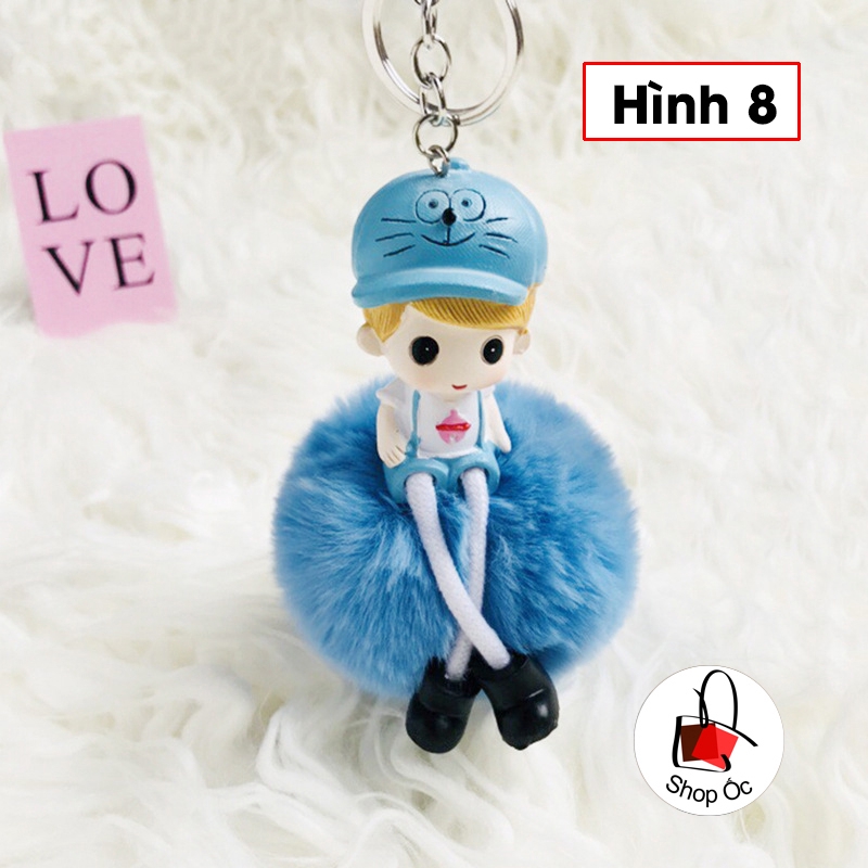 MÓC KHÓA CỤC BÔNG NHIỀU MẪU NHIỀU MÀU SIÊU CUTE CHO CÁC NÀNG