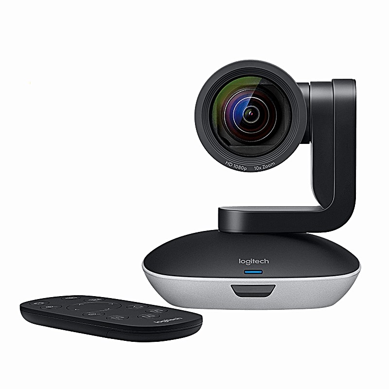 Webcam họp hội thảo trực tuyến cao cấp, fullHD 1080, zoom 10x, điều khiển từ xa | Logitech PTZ Pro 2