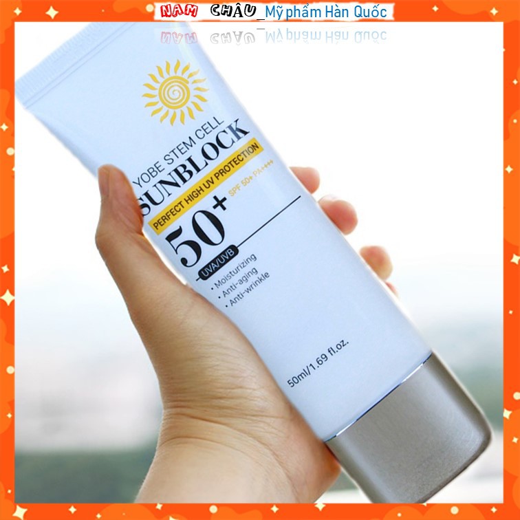 Kem chống nắng tế bào gốc Yobe  50ml NPP Nam Châu
