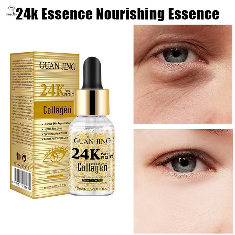 #Chăm sóc da# 24K Gold Collagen Eye Essence/Face Cream Moisturizing Facial Anti Wrinkle Lifting Skin Care