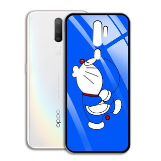 [FREESHIP ĐƠN 50K] Ốp Lưng Oppo A5 2020 - mặt Kính Cường Lực - 03082 7865 DOREMON09