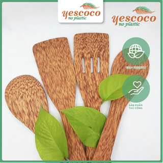 Bộ dung cụ nấu ăn Gỗ cao cấp 4 món dùng sên mứt Tết | YESCOCO XƯỞNG SX