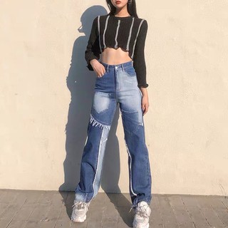 Quần jeans ống suông