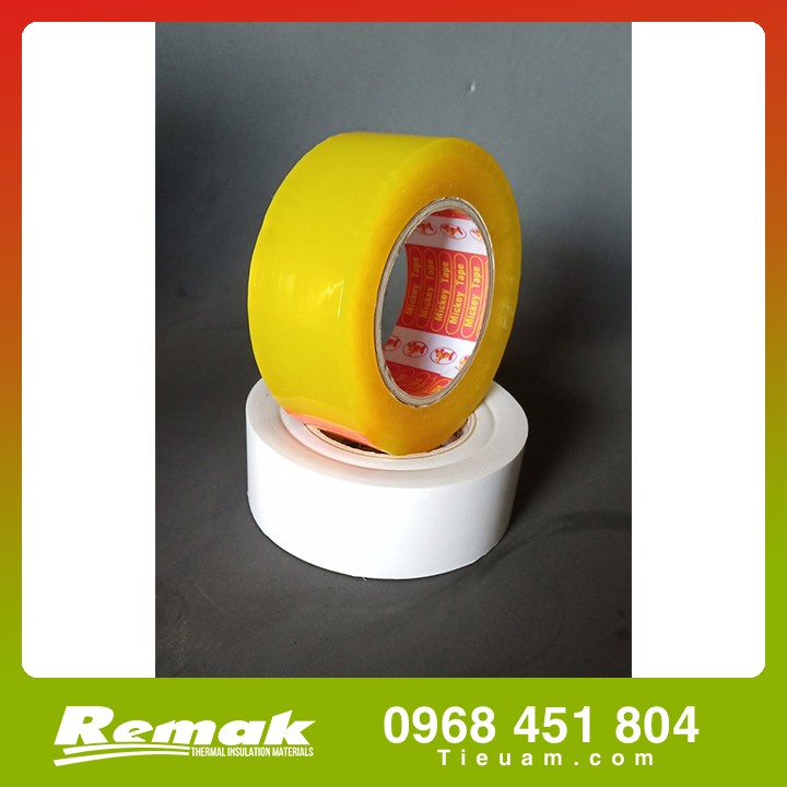 Băng dính giấy 2 mặt khổ 5cm Cuộn lớn