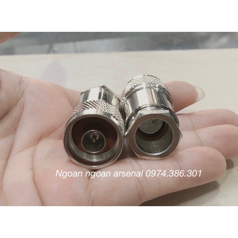 N ĐỰC CÁP RG8, RG213, LMR400. jack thẳng và cong. báo giá 1 cái