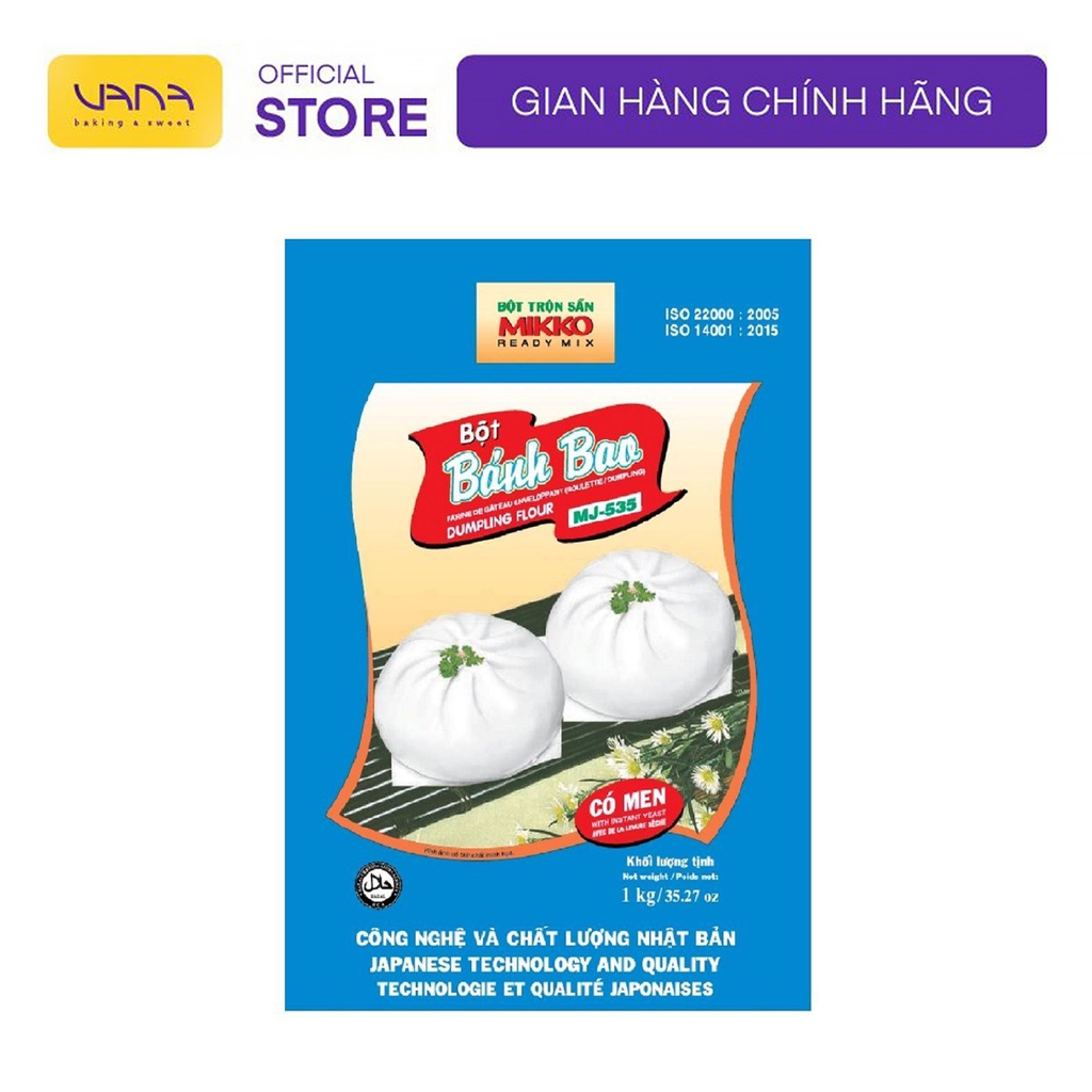 BỘT TRỘN SẴN BÁNH BAO MIKKO 400G-1KG
