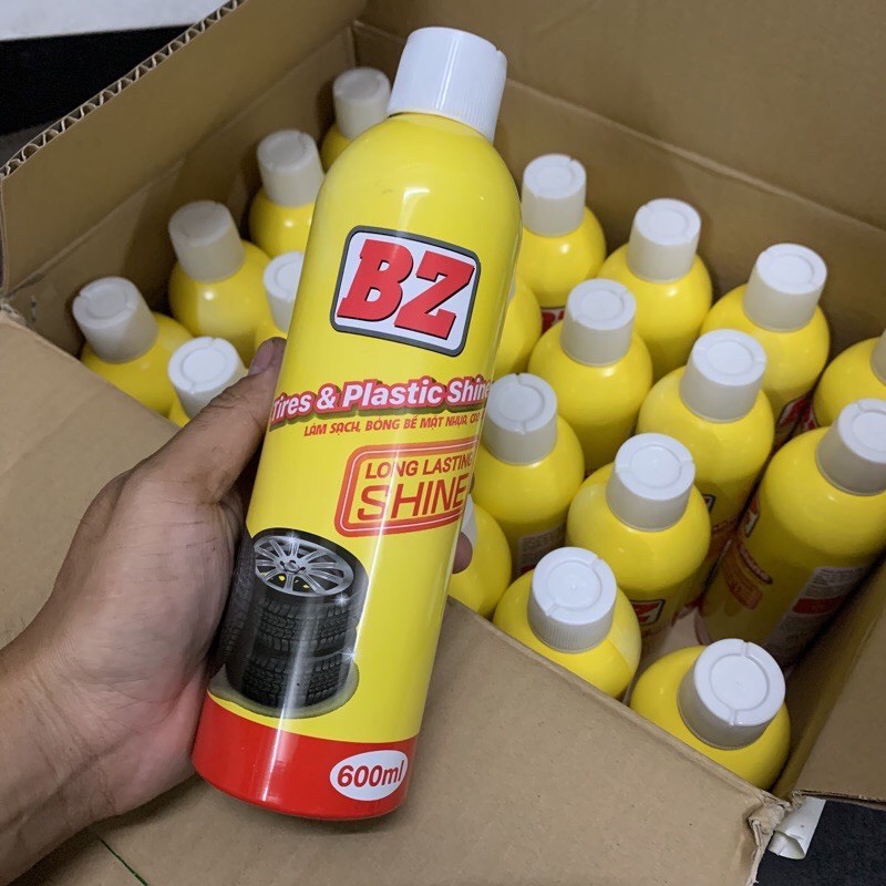 CHAI XỊT PHỤC HỒI NHỰA XE, LÀM BÓNG VỎ LỐP XE BZ NHƯ MỚI 450ml -  600ml