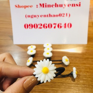 Buộc Tóc - Cài Tóc Hoa Cúc Hàn Quốc.