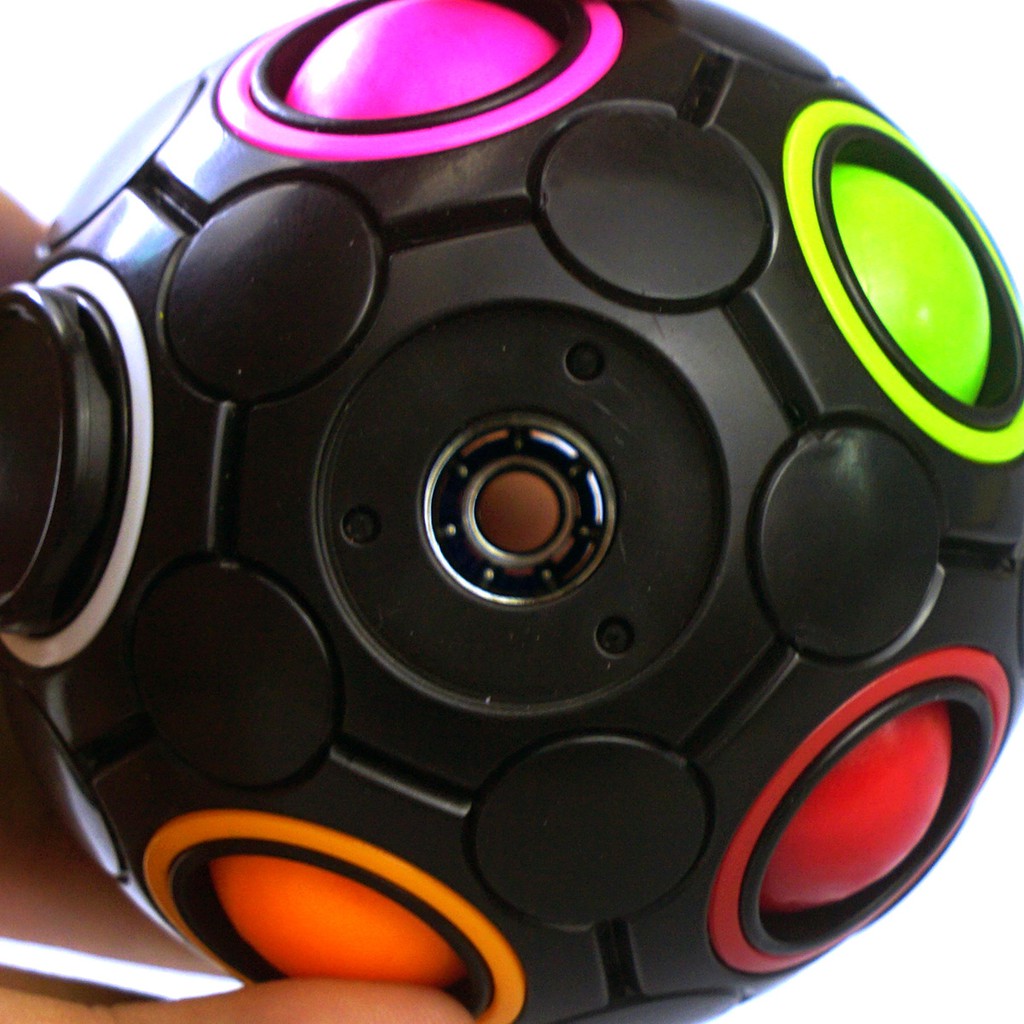 {Quà tặng khẩu tran}Rubik Biến Thể Magic Ball Rotating Bearing Rainbow Ball Brain Power Finger Football - Đồ Chơi trẻ em