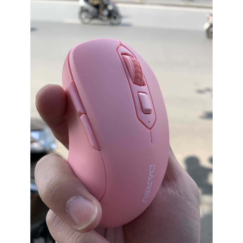 Chuột không dây DAREU LM115G Pink | Hàng chính hãng bảo hành 24 tháng lỗi 1 đổi 1 | BigBuy360 - bigbuy360.vn