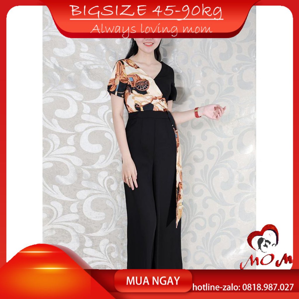 JUMPSUIT DÀI DẠO PHỐ 💥FREESHIP💥CAO CẤP💥BIGSIZE 45-80 KG PHỐI HỌA TIẾT EO CÁCH ĐIỆU giảm béo bụng giá rẻ đẹp dự tiệc