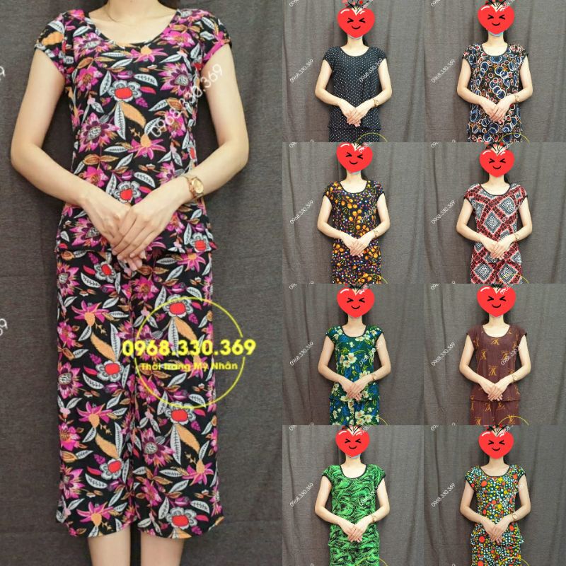 Độ bộ mặc nhà trung niên thun lạnh thái