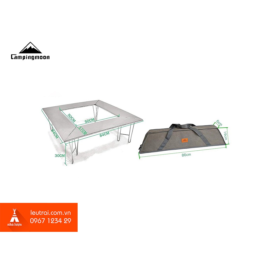 Bàn quây bếp nướng Campingmoon T-500