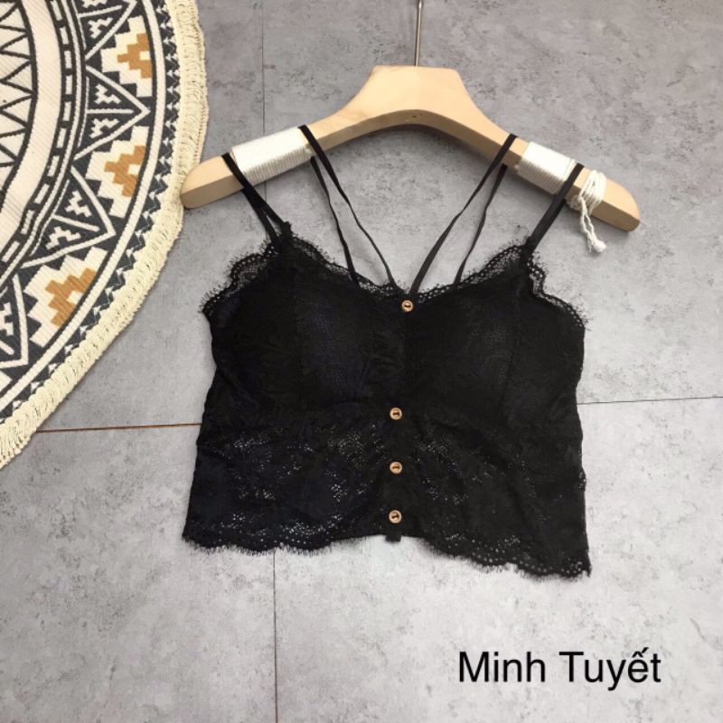 Áo bra ren dây chéo ngực QC