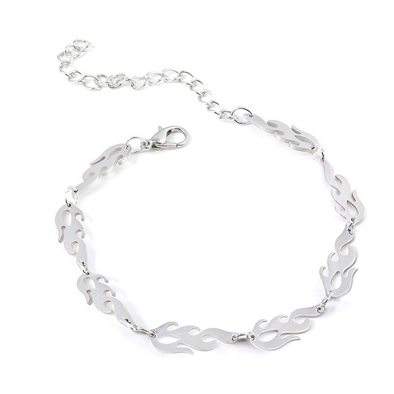 Set Nữ Trang Kim Loại Hình Ngọn Lửa Phong Cách Hip Hop Thời Trang