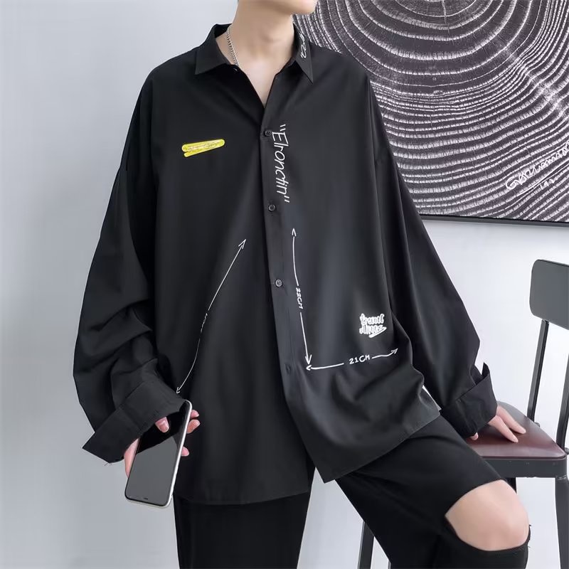 Áo Sơ Mi Nam Dài Tay Cổ Bẻ Thời Trang Hàn fashion áo phong rộng nam simple áo sơ mi nam dài tay áo sơ mi nam hàn quốc bigsize