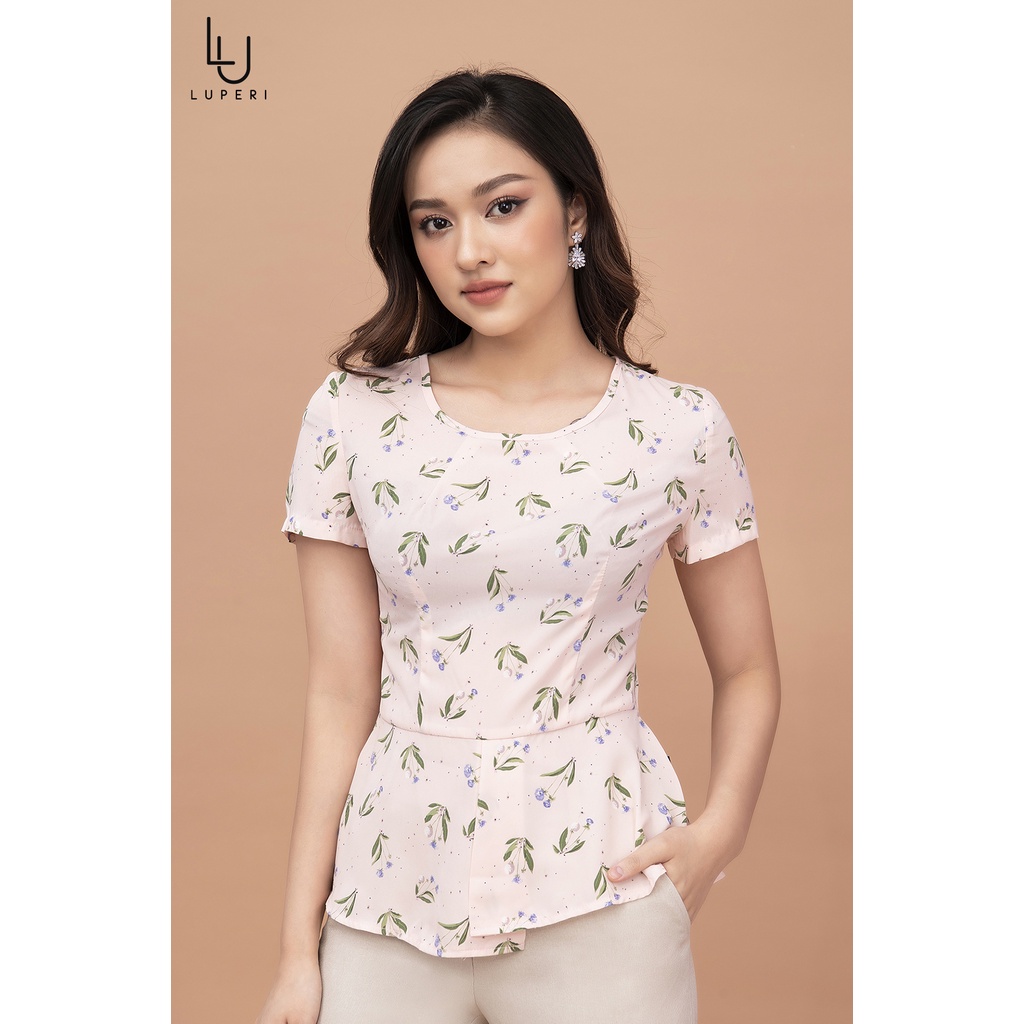 Áo sơ mi cao cấp Luperi LFSM186 Sơ mi lụa cát cao cấp sơ mi tay ngắn trẻ trung sơ mi mặc đi làm đi chơi