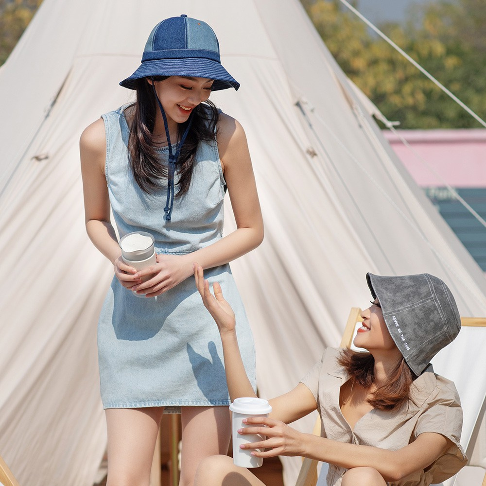 Mũ cao bồi OhSunny vành rộng che nắng UPF50+