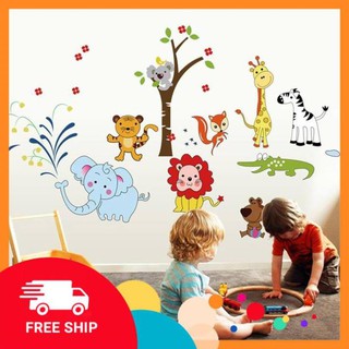 ⚡️𝗙𝗥𝗘𝗘𝗦𝗛𝗜𝗣⚡️ Decal dán tường Voi phun nước
